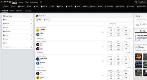 live basketball betting.